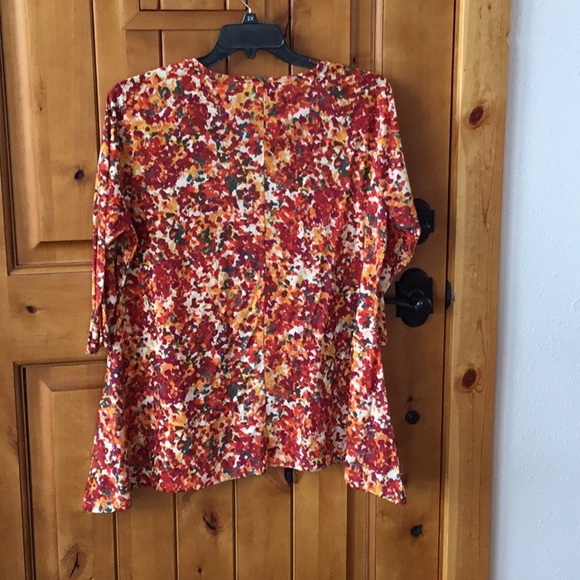 Kim Woman by KIM ROGERS women’s top, size 1X in multiple fall colors. BEAUTIFUL! - Picture 2 of 12